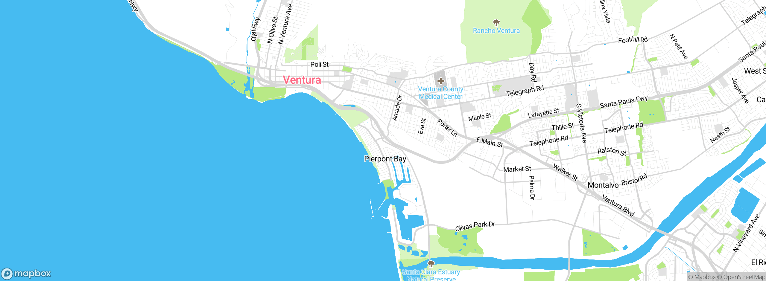 Map showing approximate location