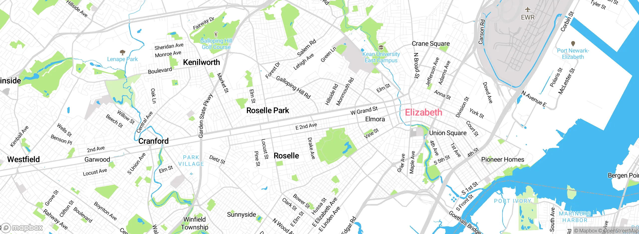 Map showing approximate location