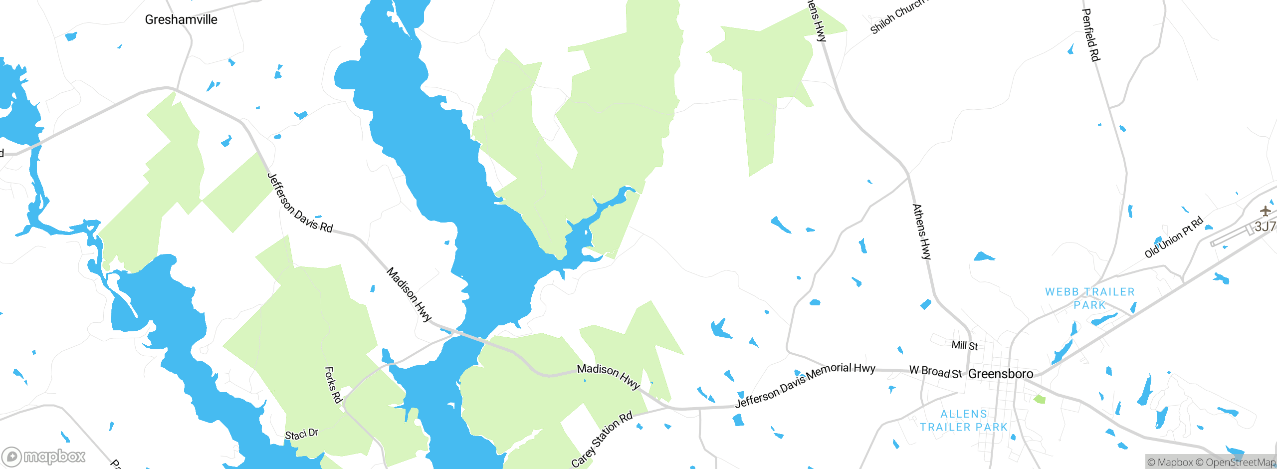 Map showing approximate location