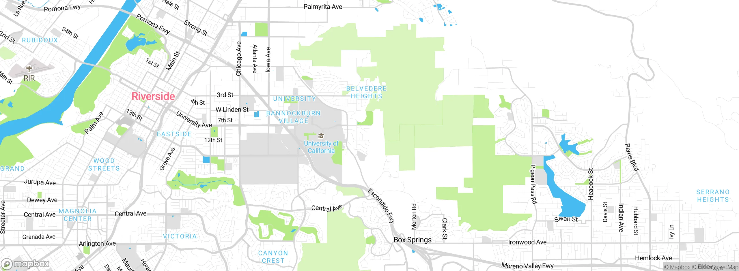 Map showing approximate location