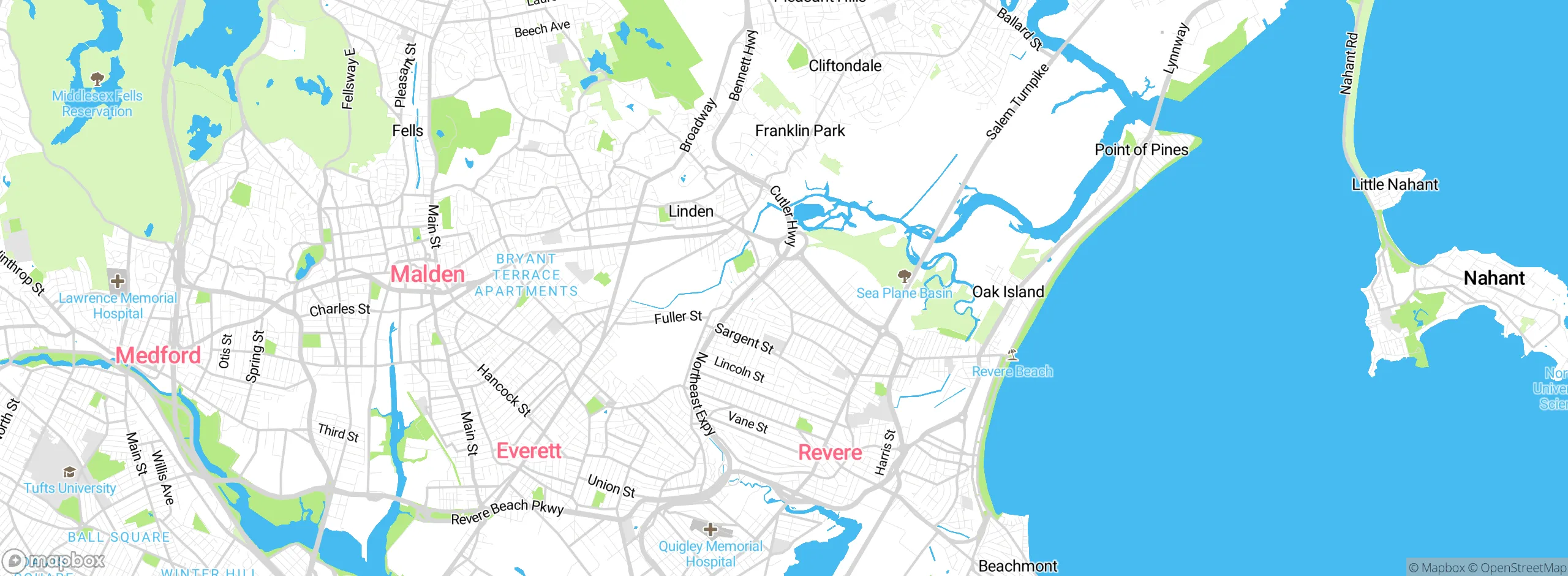 Map showing approximate location