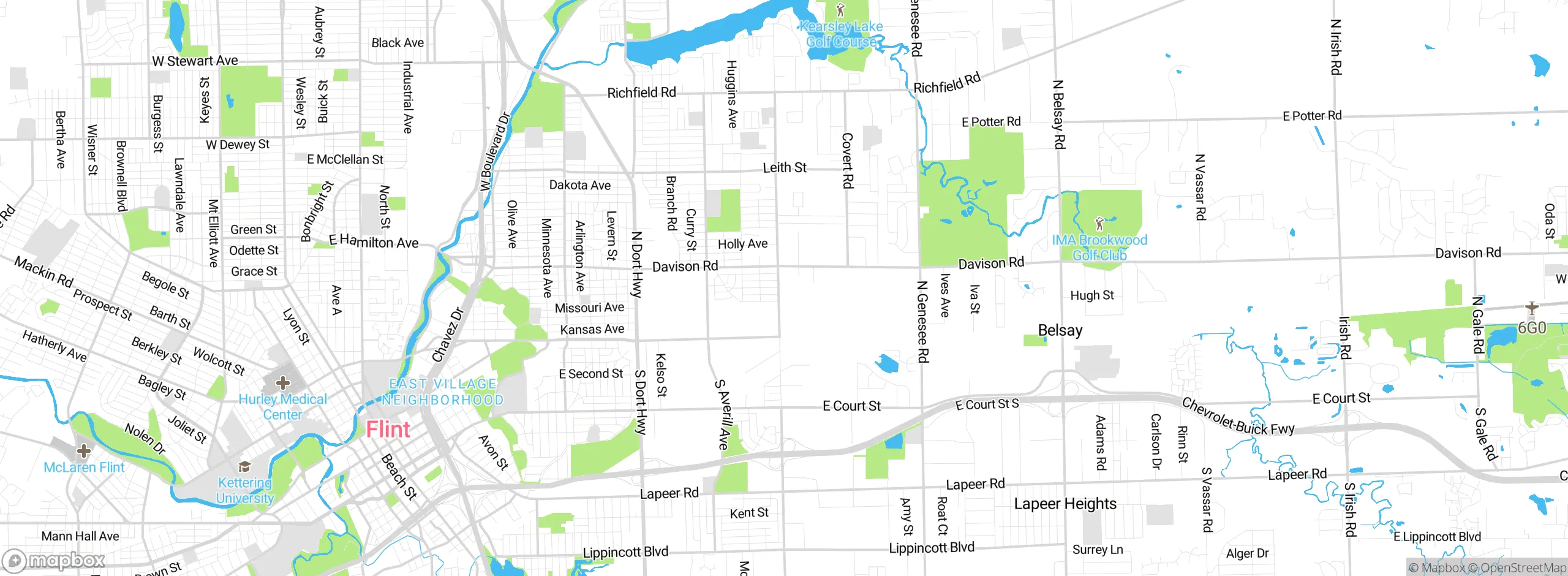 Map showing approximate location