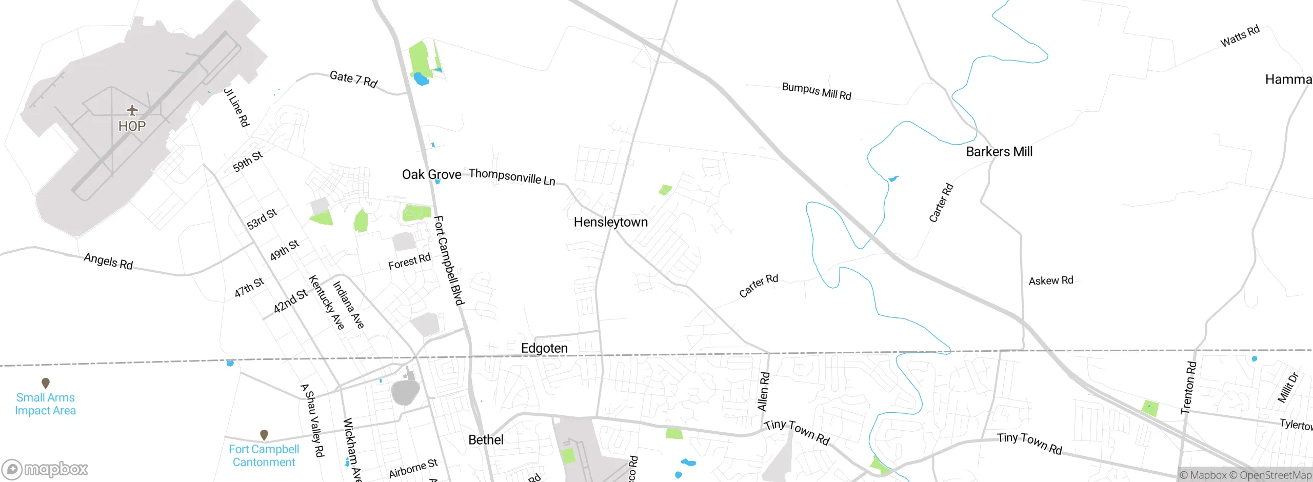 Map showing approximate location
