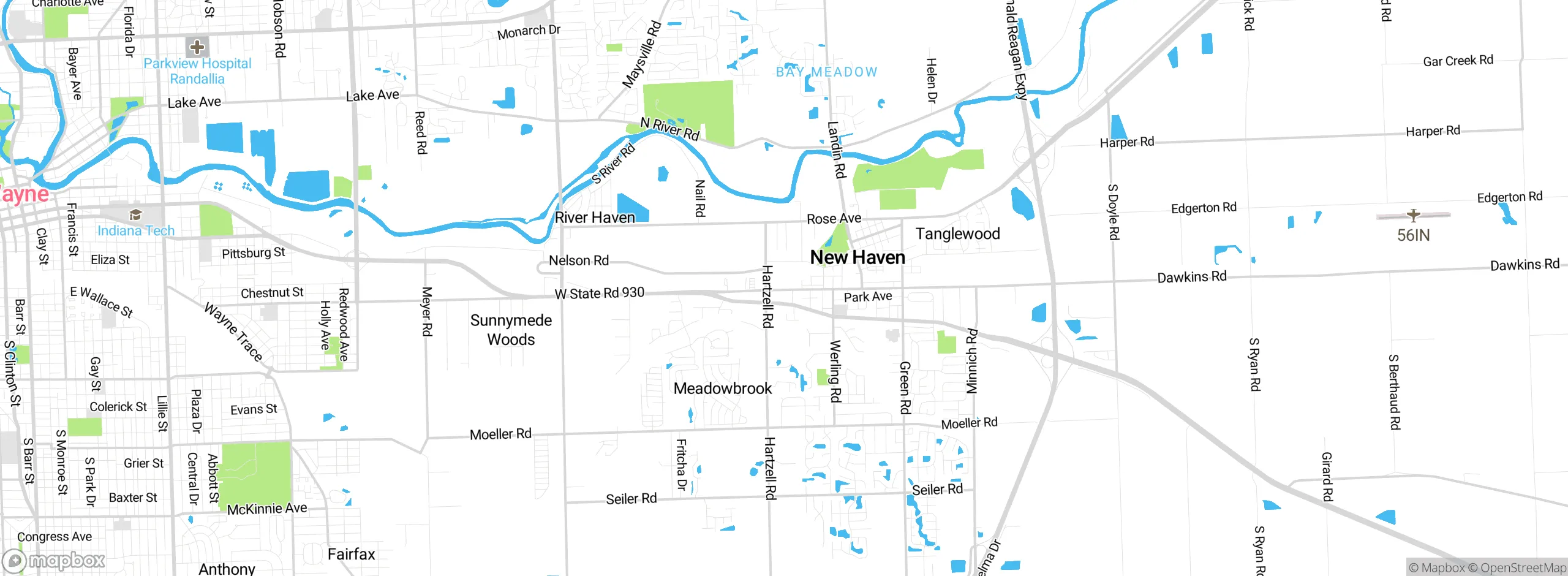 Map showing approximate location