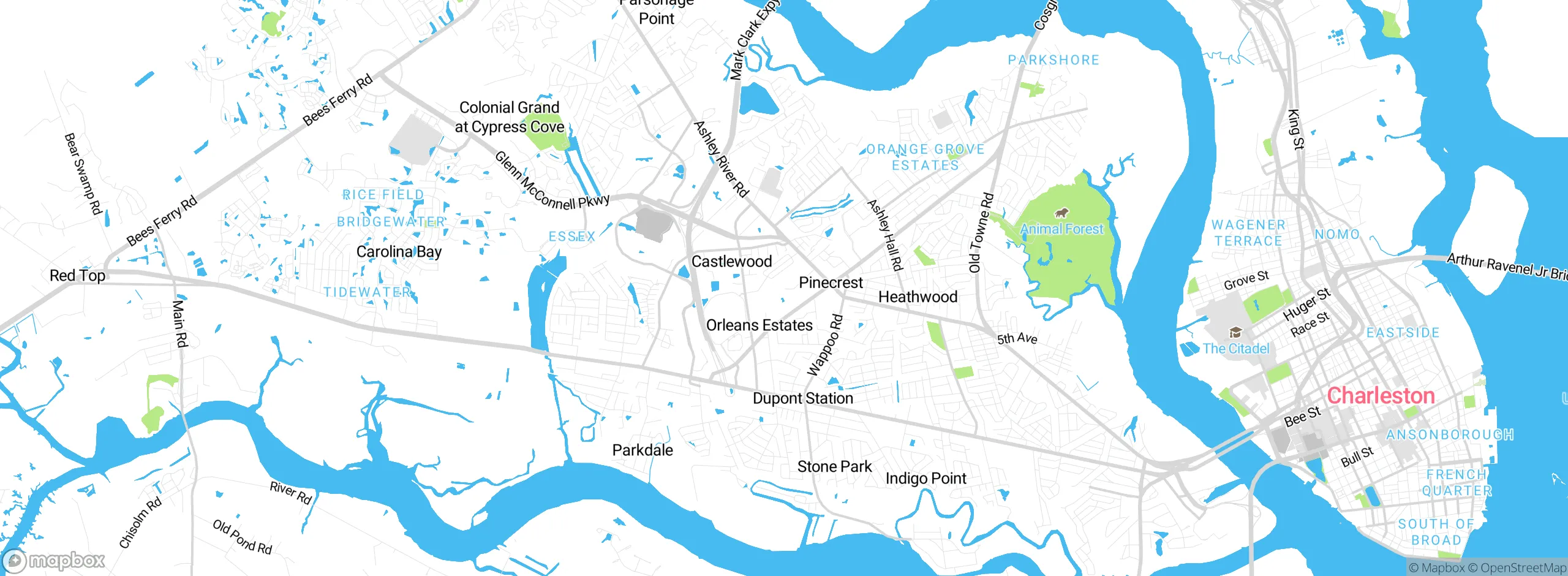 Map showing approximate location