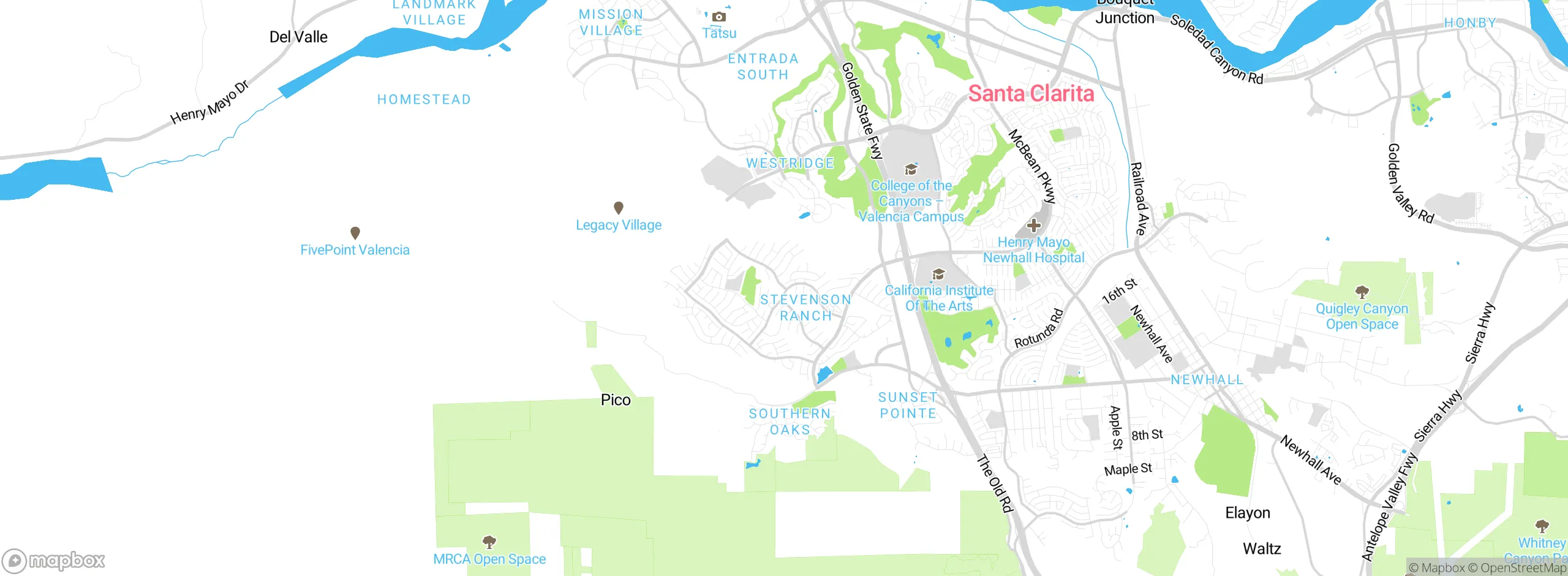 Map showing approximate location