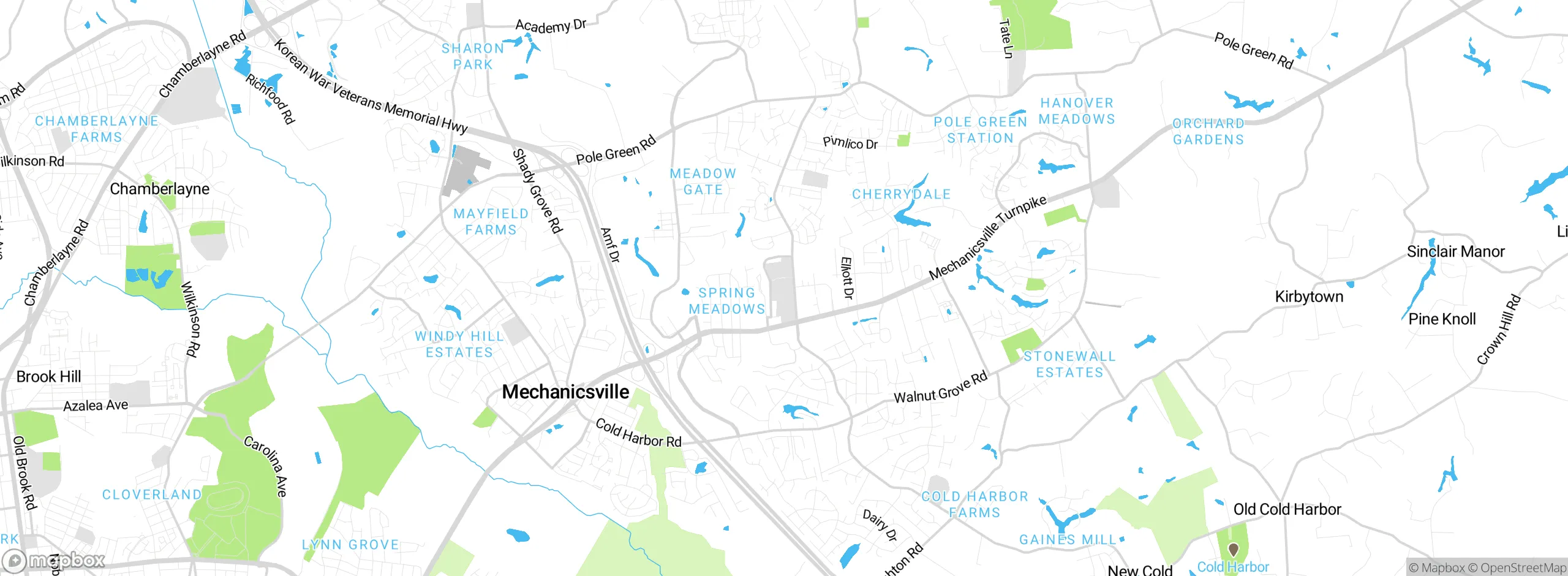 Map showing approximate location