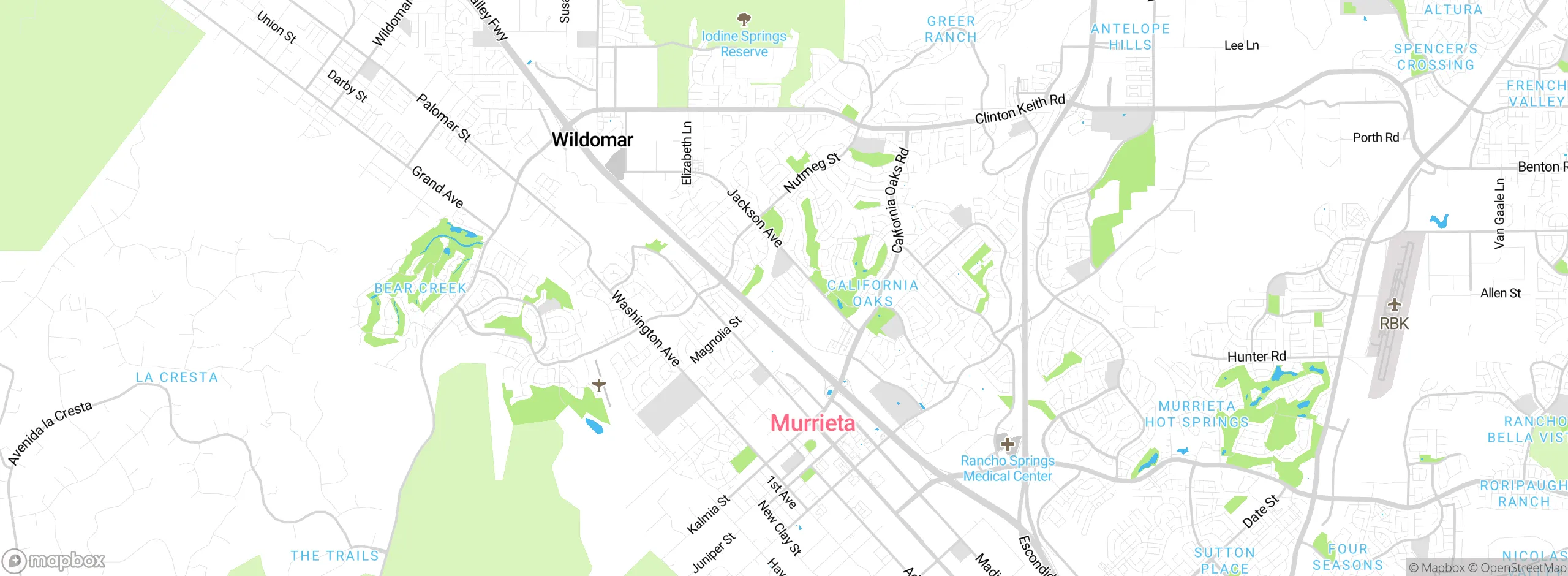 Map showing approximate location