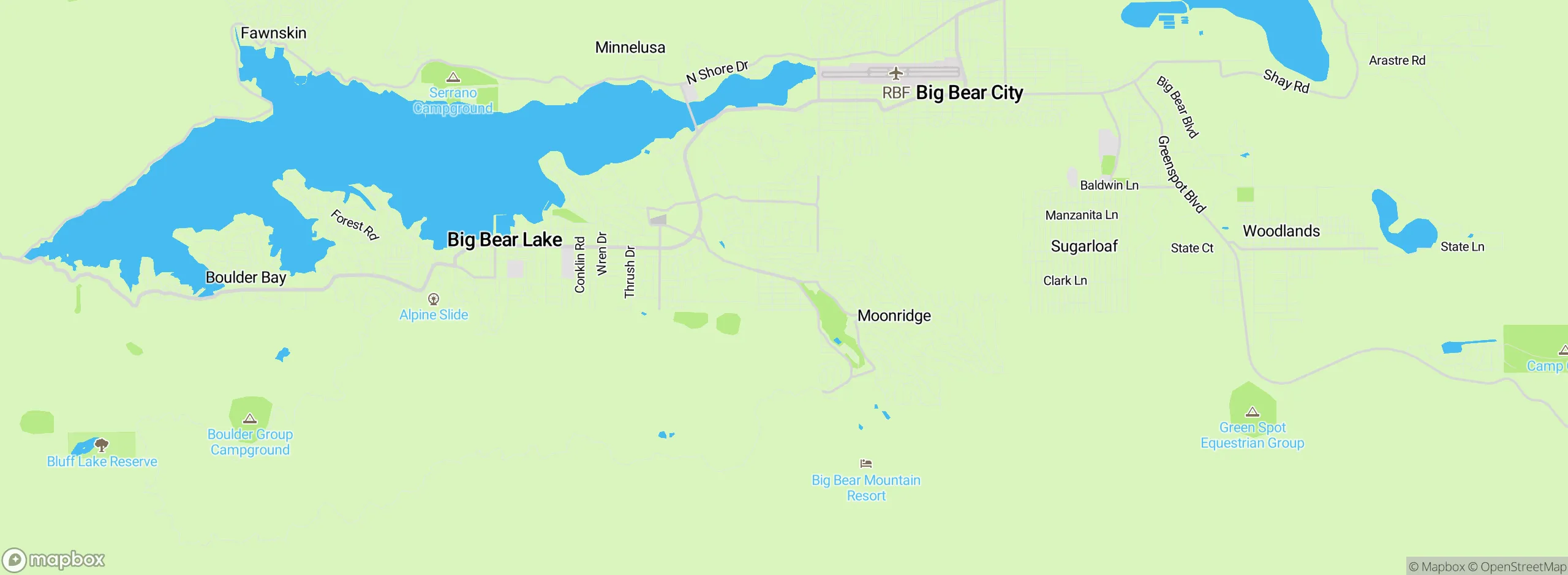 Map showing approximate location