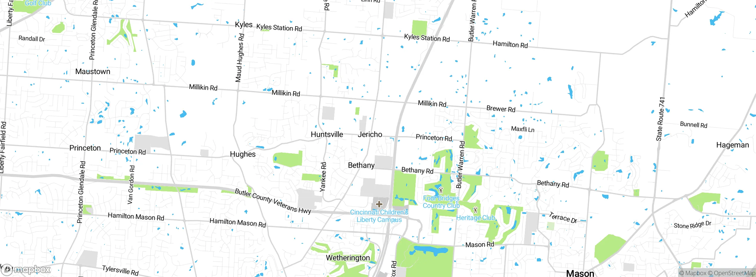 Map showing approximate location