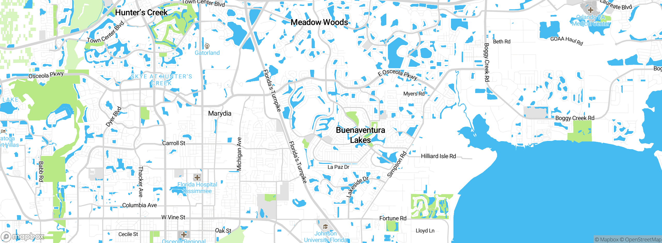 Map showing approximate location