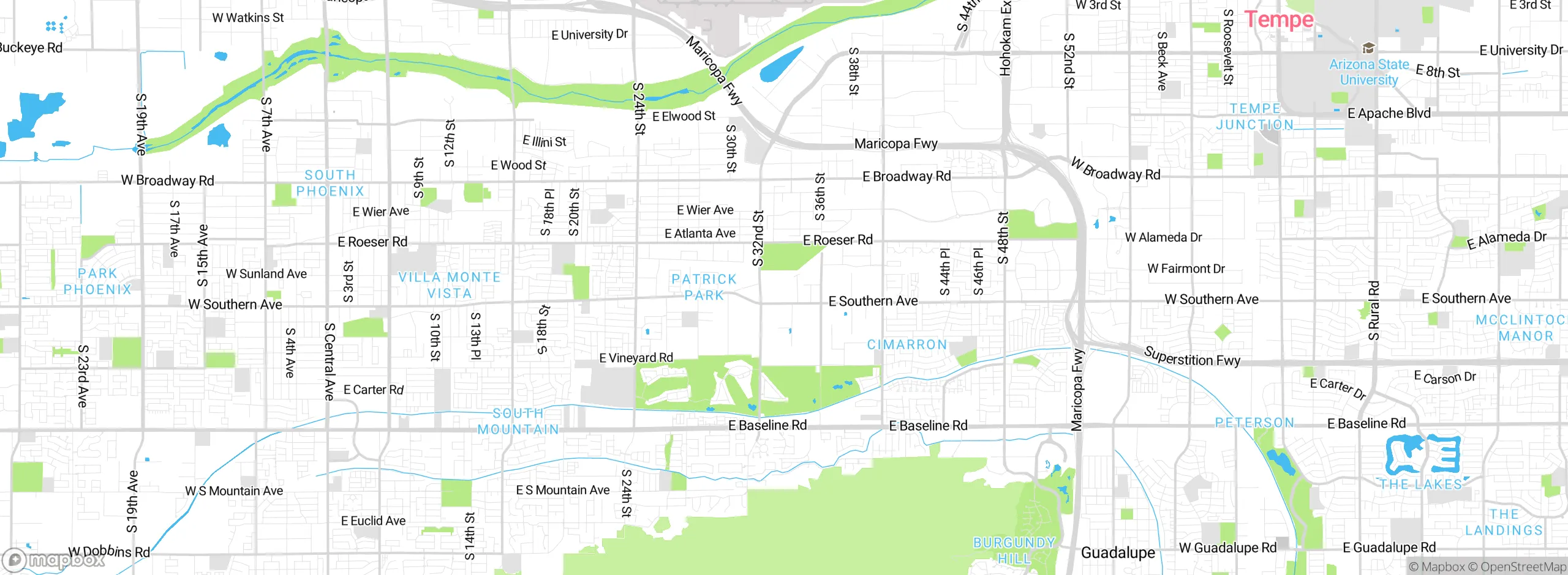 Map showing approximate location