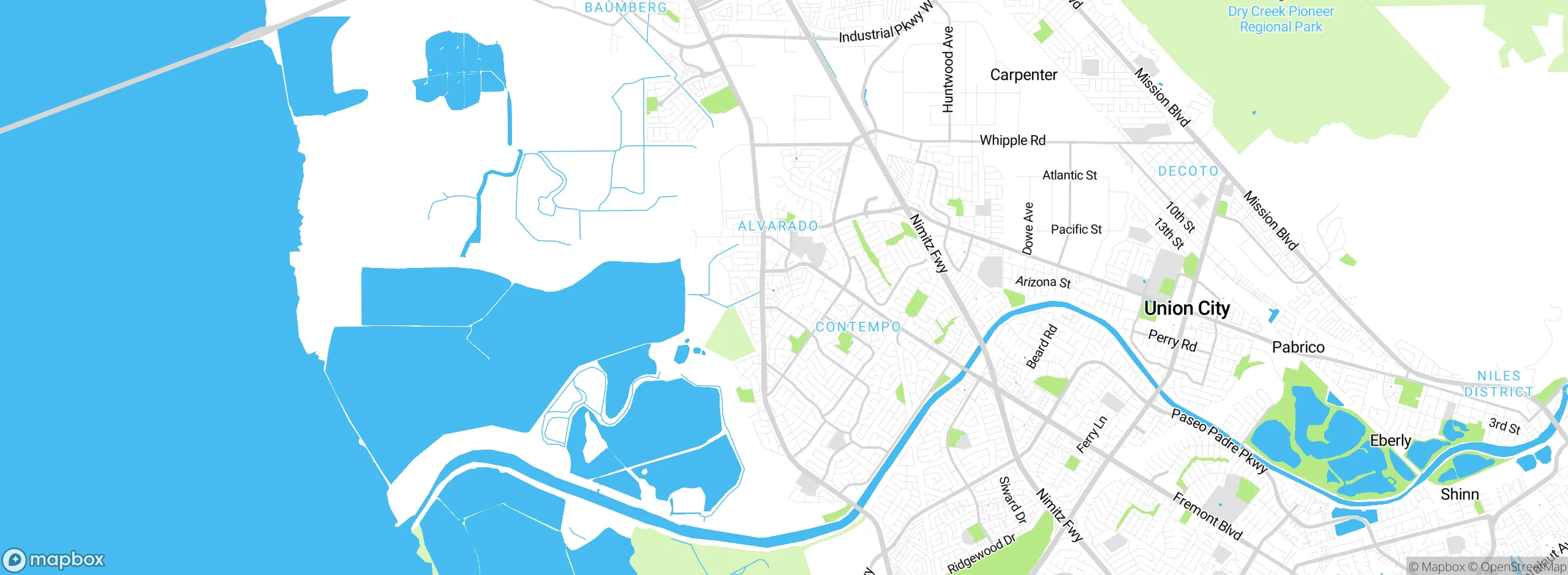 Map showing approximate location