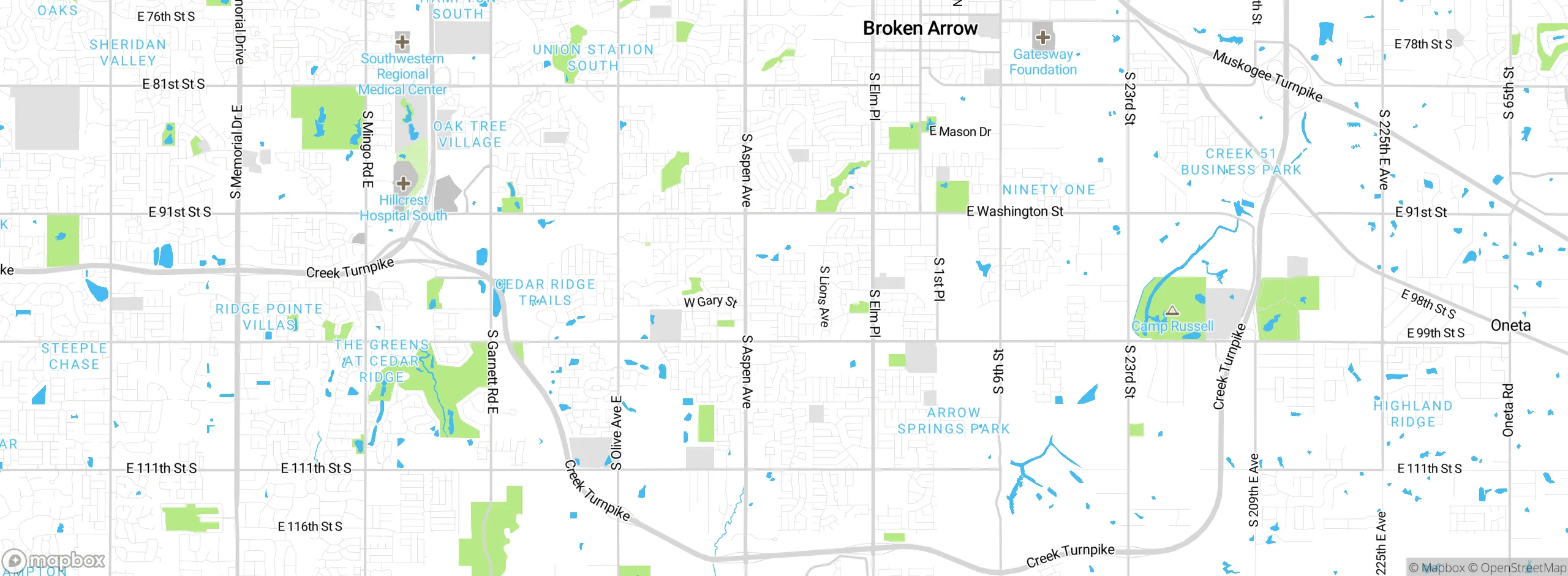 Map showing approximate location