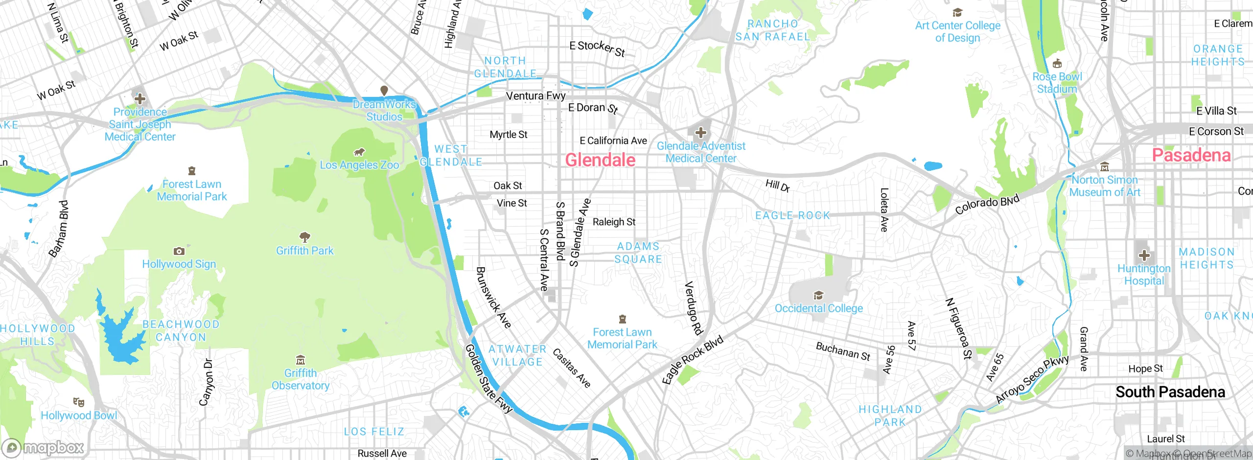 Map showing approximate location