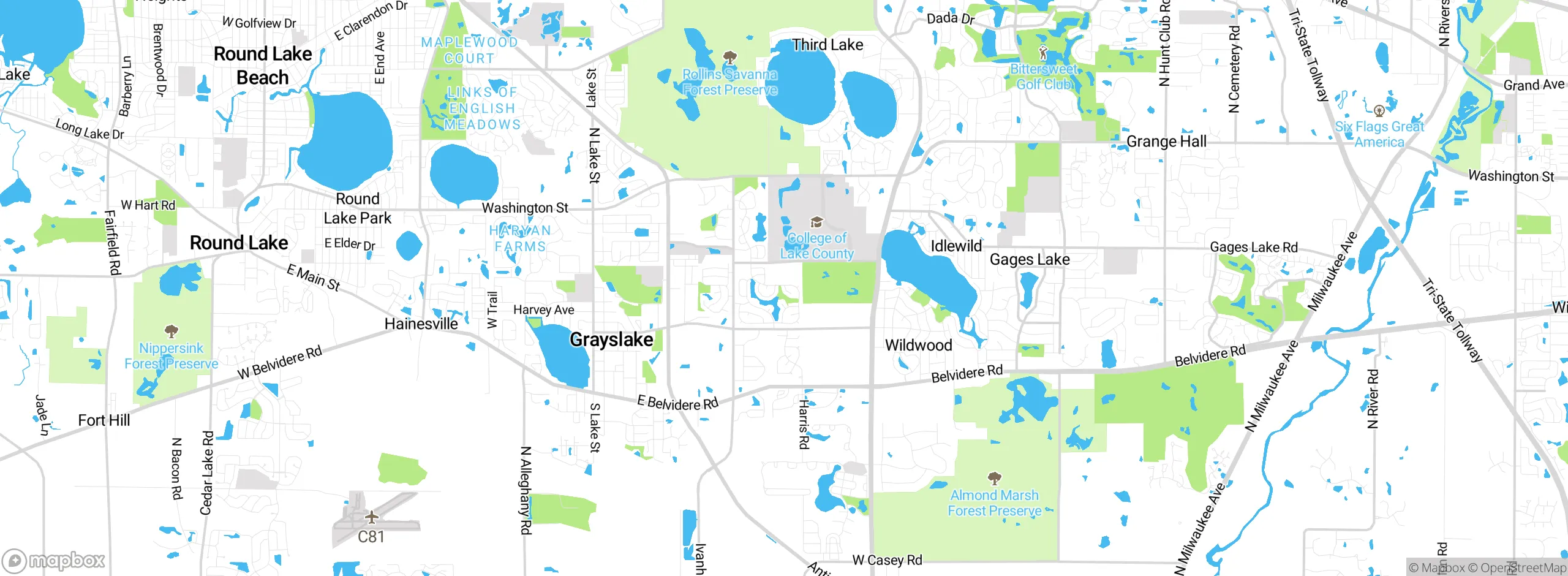 Map showing approximate location
