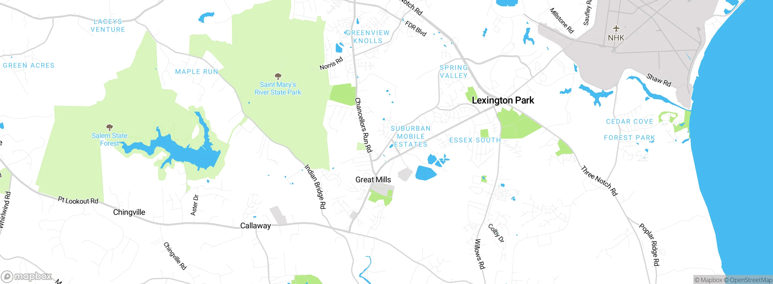 Map showing approximate location