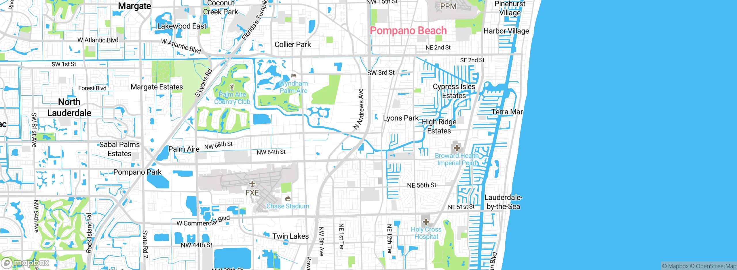 Map showing approximate location