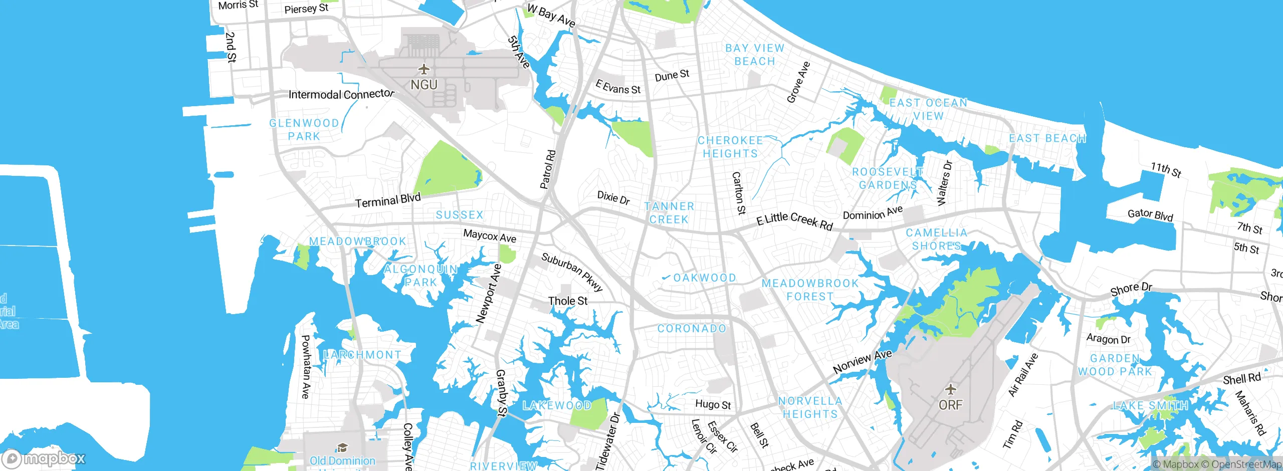 Map showing approximate location