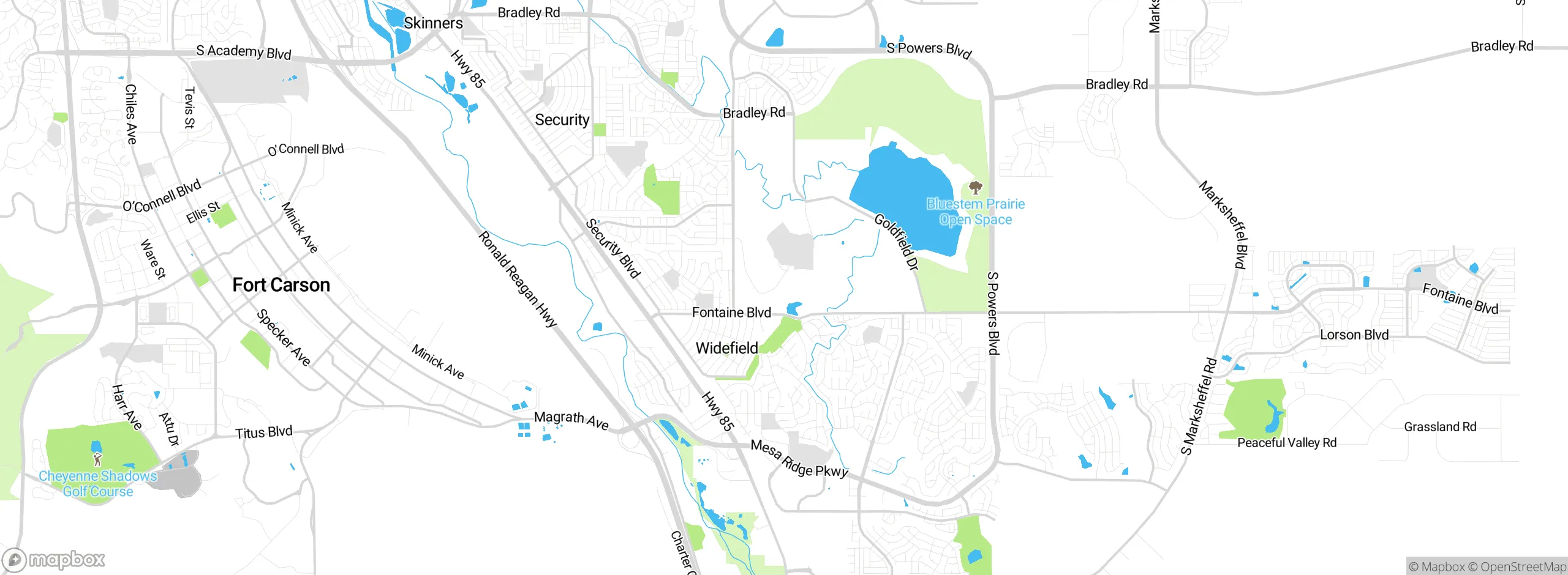 Map showing approximate location