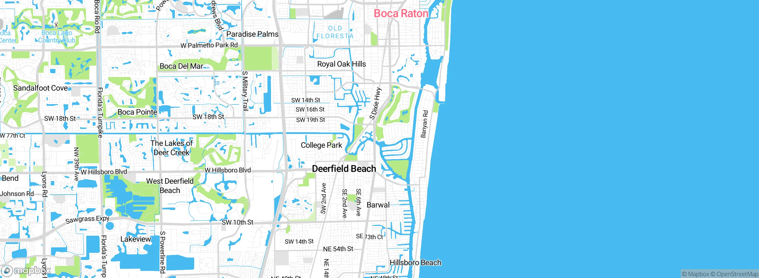 Map showing approximate location