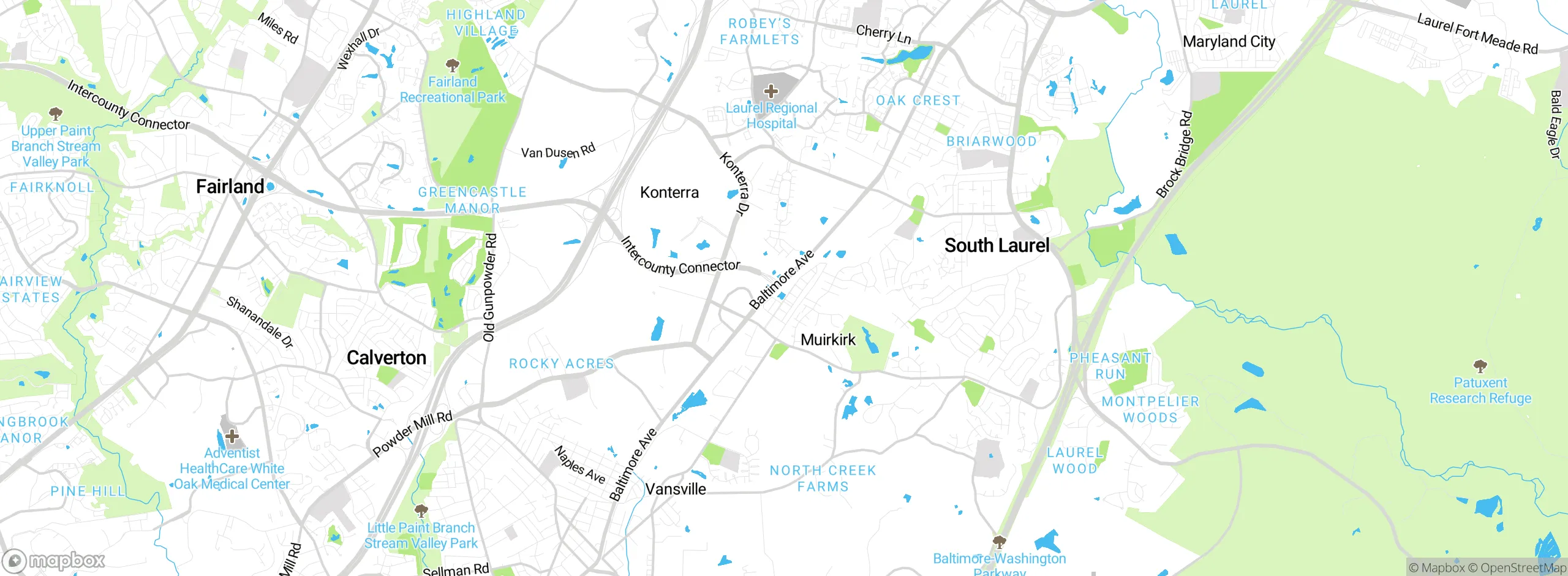 Map showing approximate location