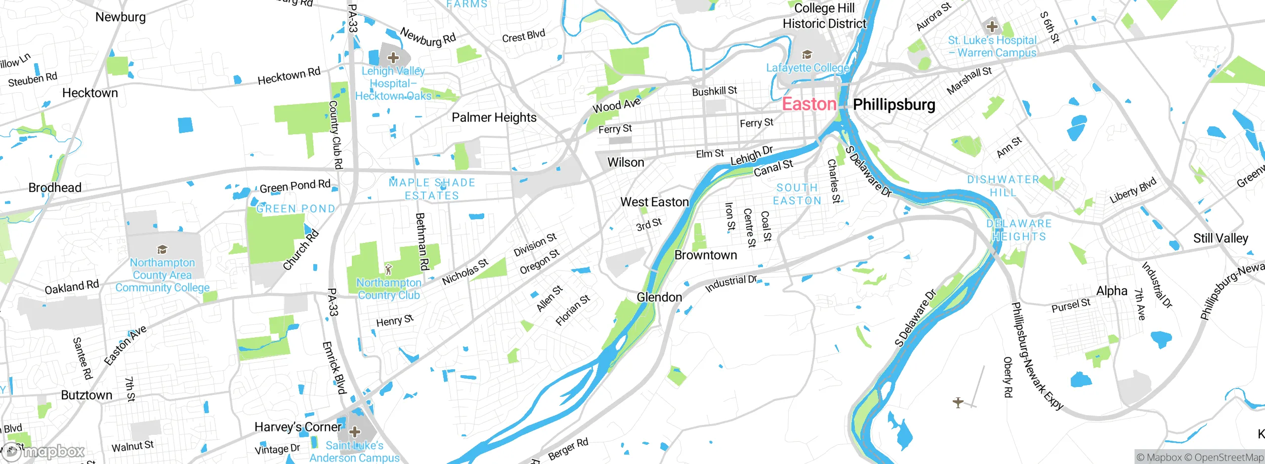 Map showing approximate location