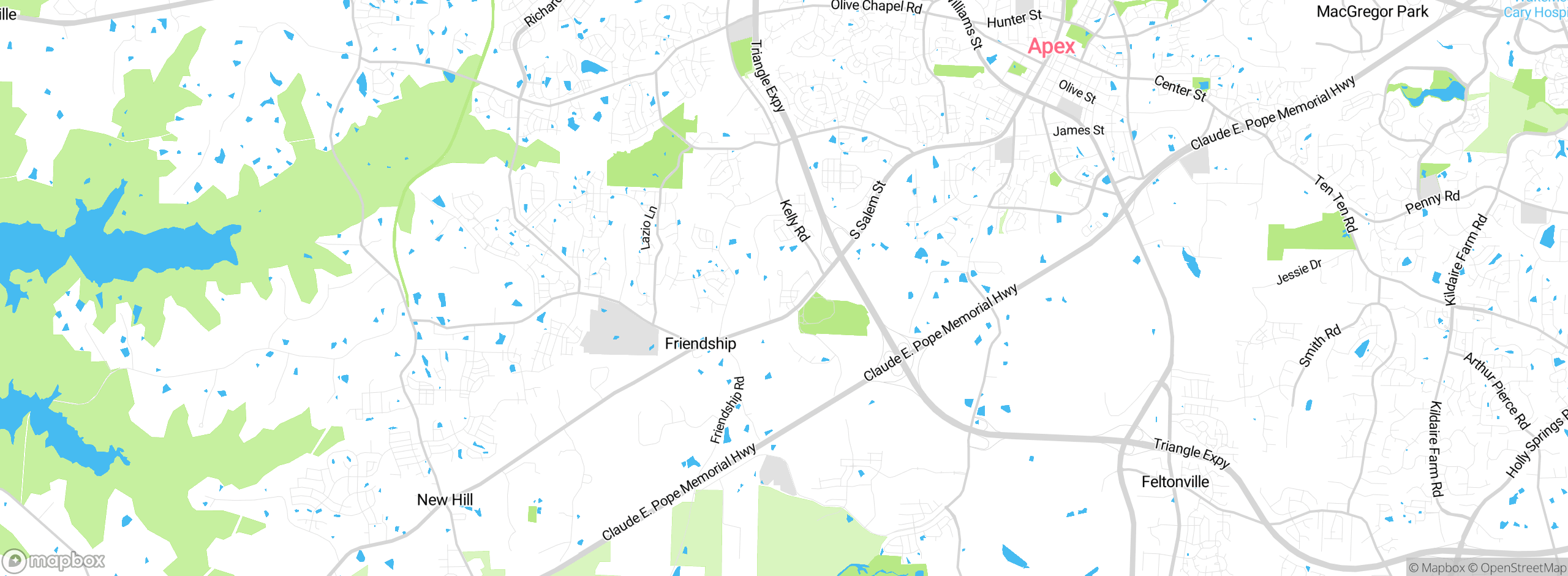 Map showing approximate location