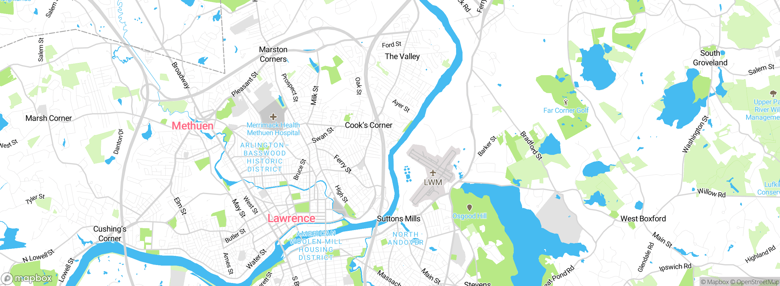 Map showing approximate location