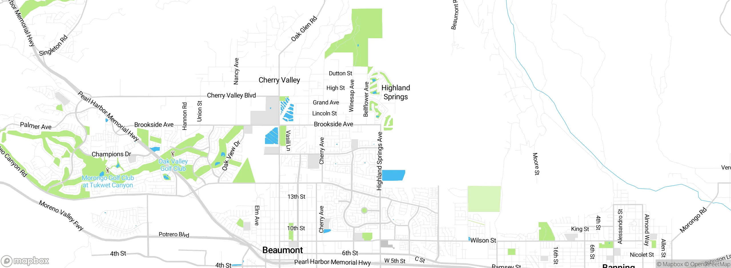 Map showing approximate location