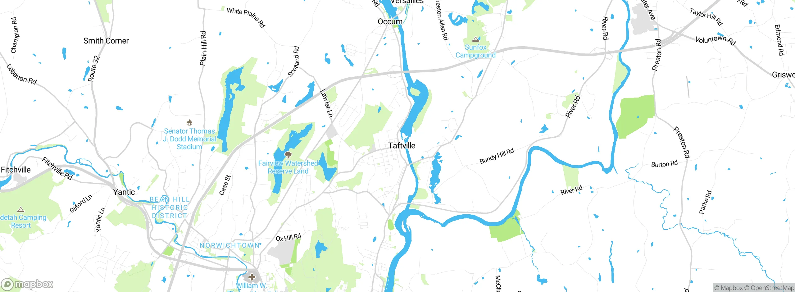 Map showing approximate location