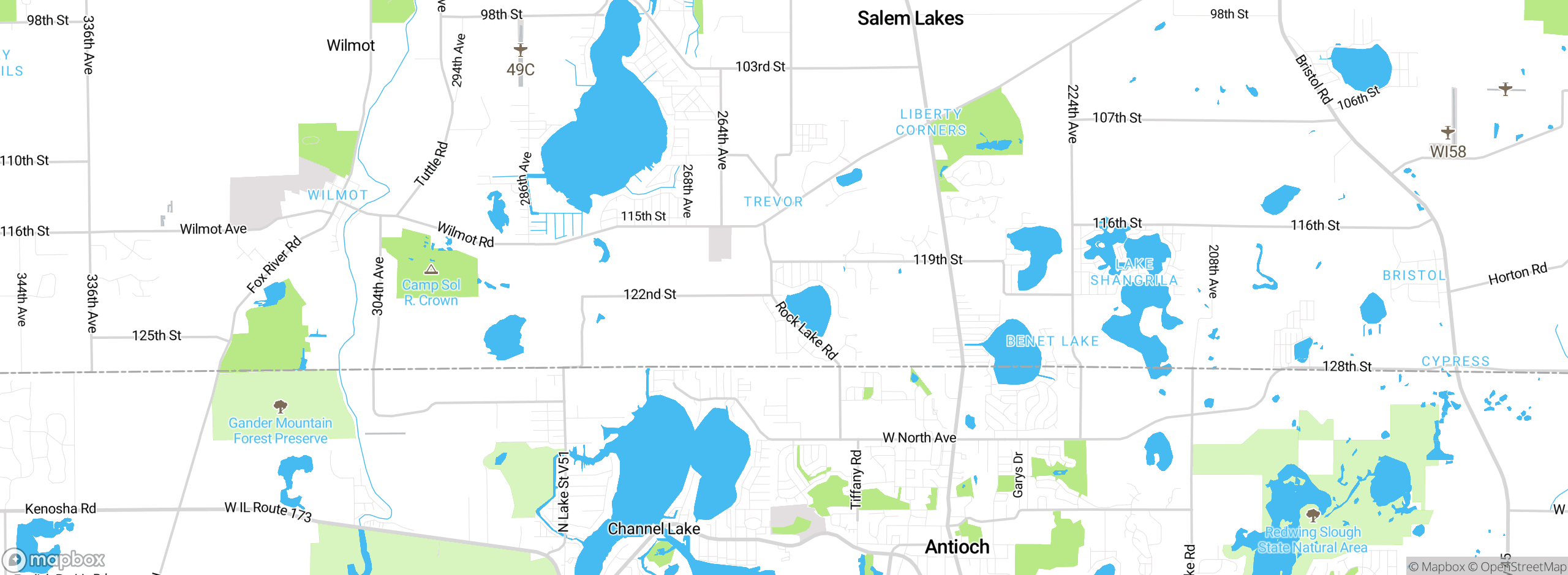 Map showing approximate location