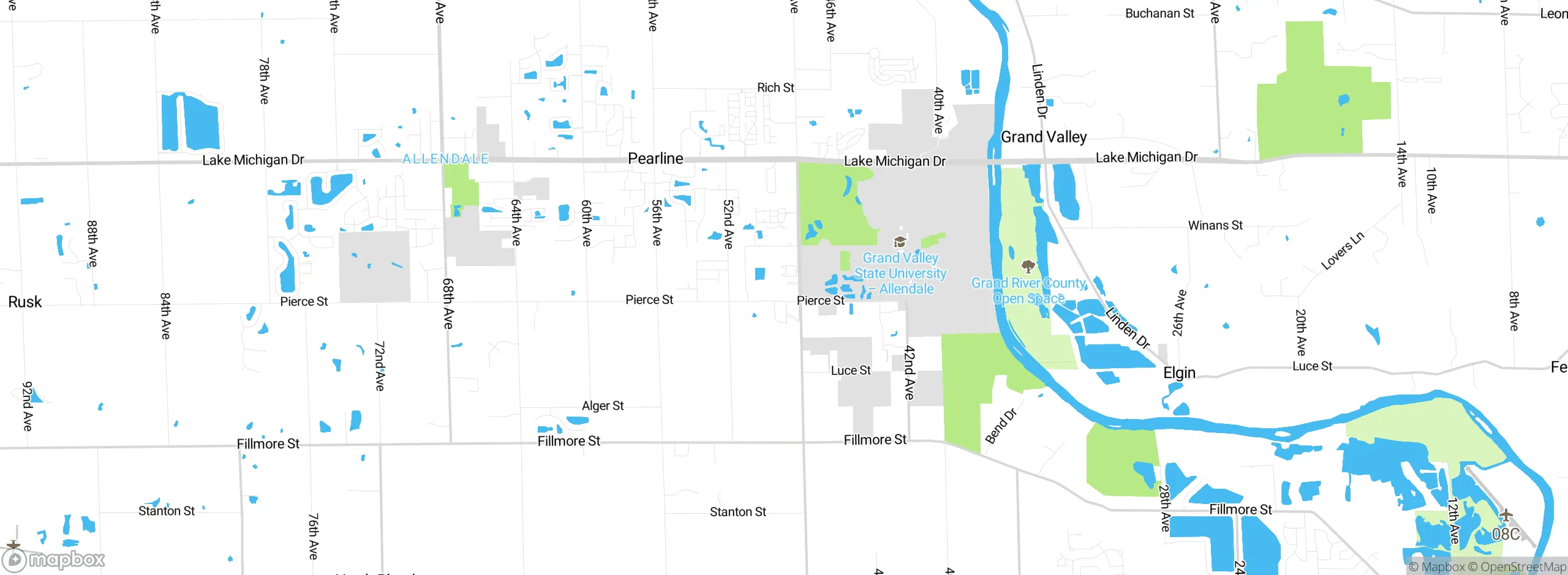 Map showing approximate location