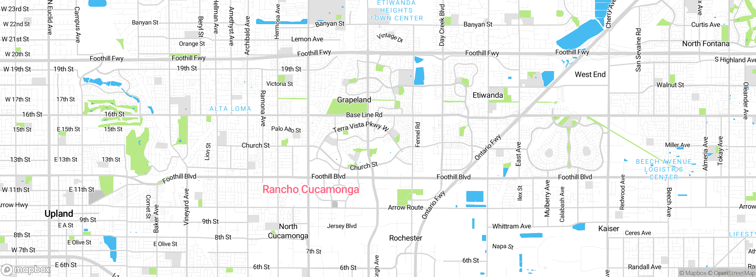 Map showing approximate location