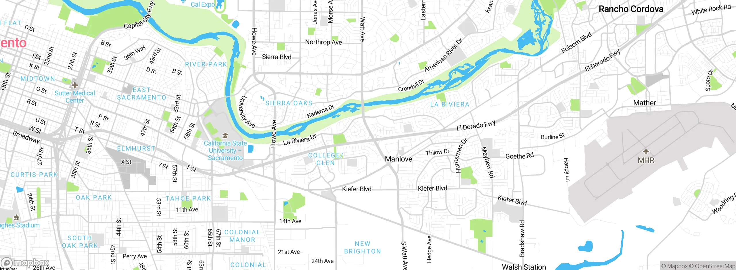 Map showing approximate location