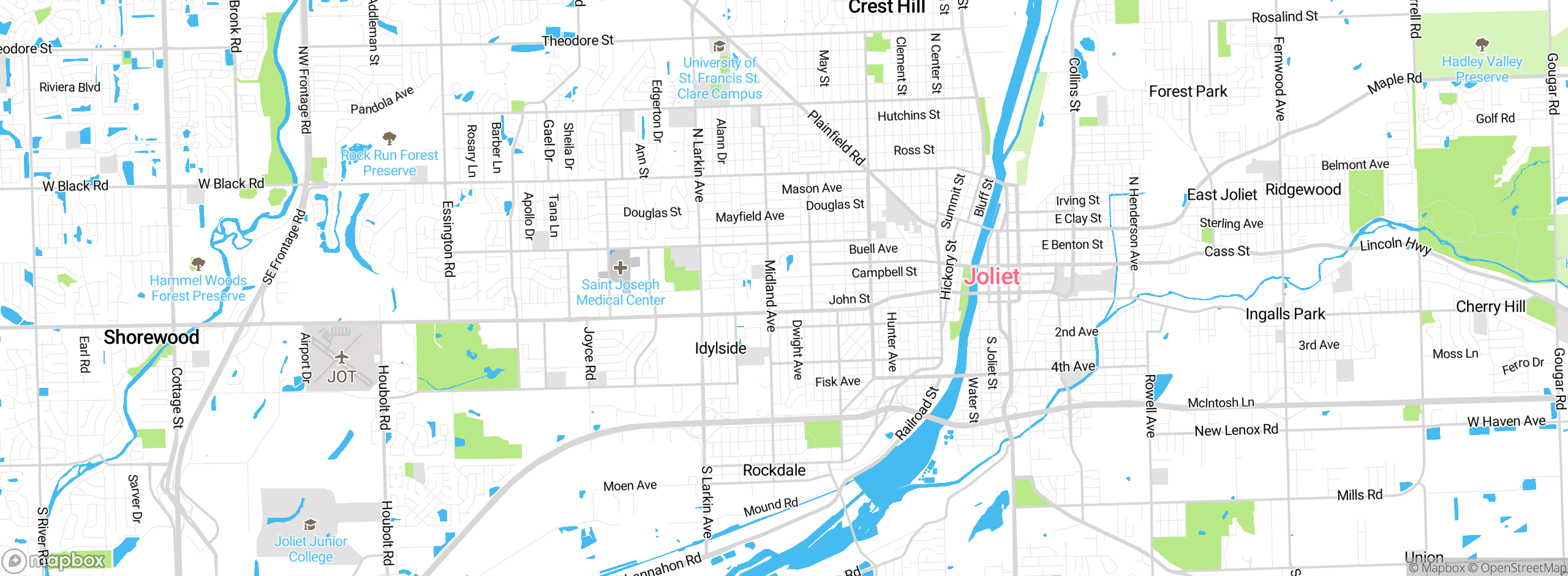 Map showing approximate location