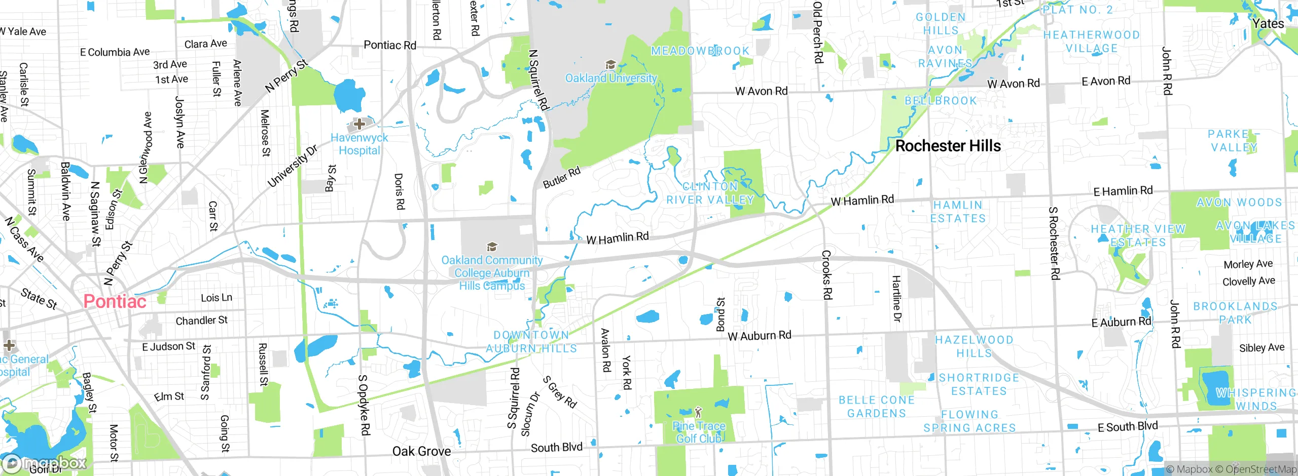 Map showing approximate location