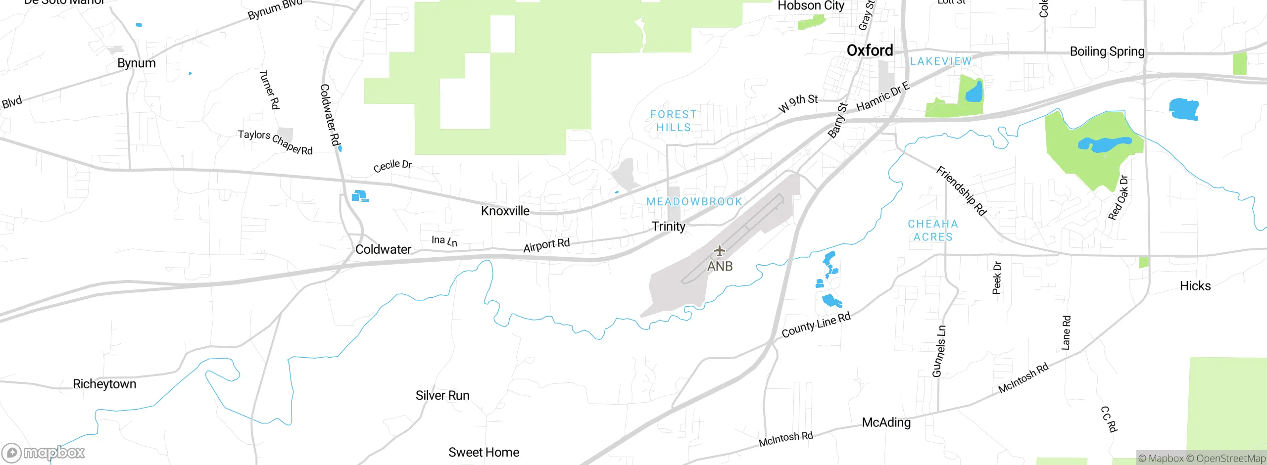 Map showing approximate location