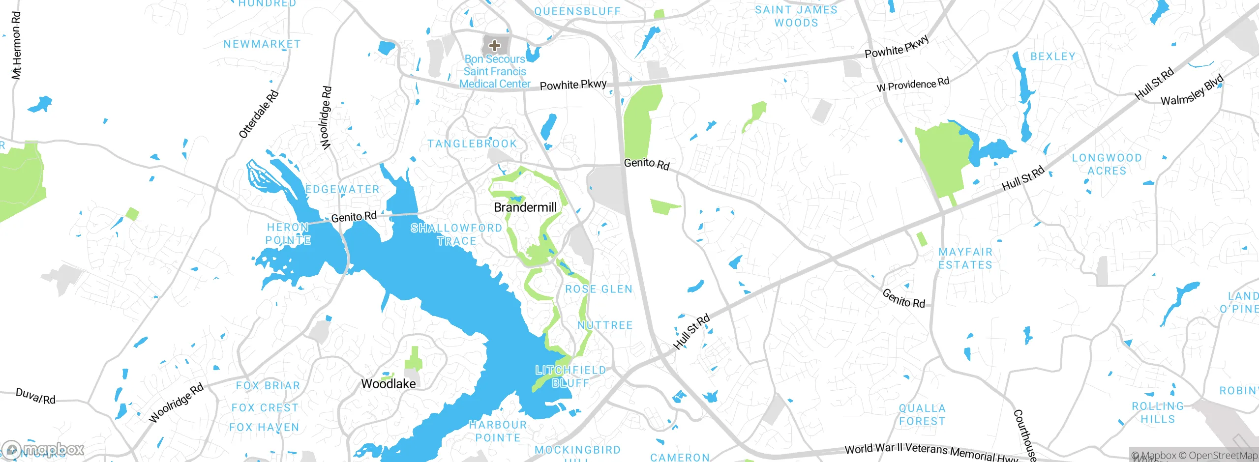 Map showing approximate location