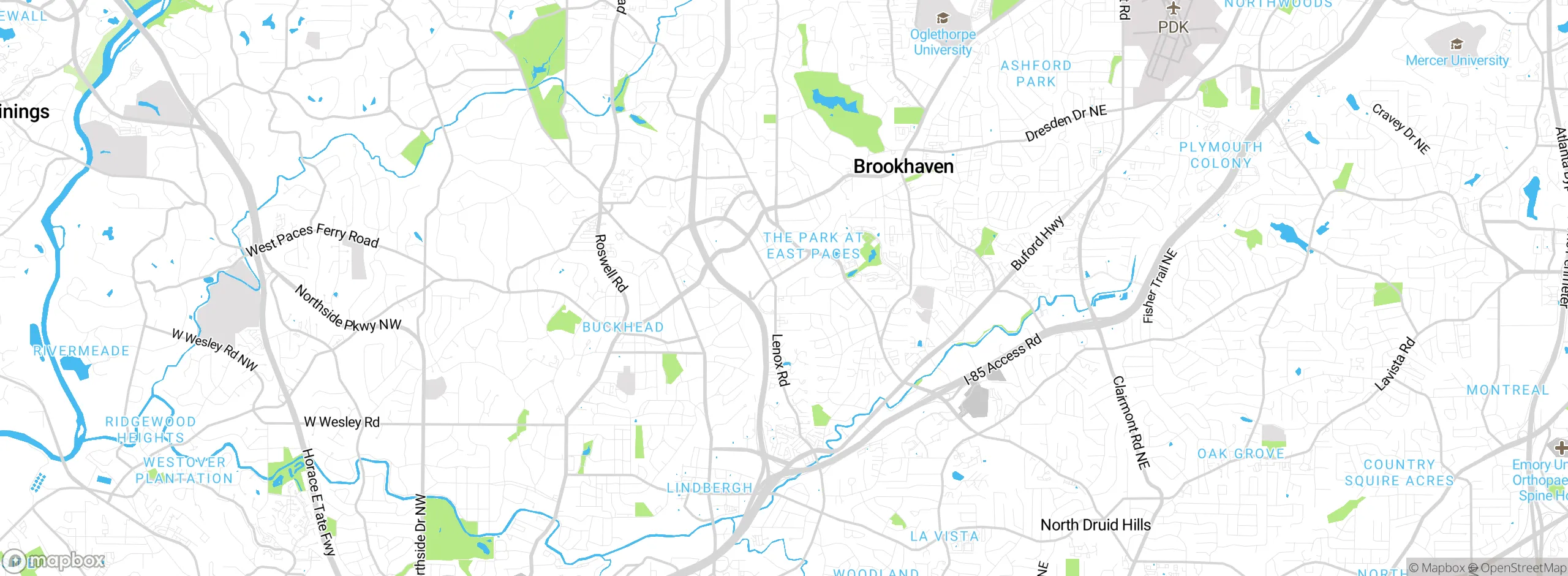 Map showing approximate location
