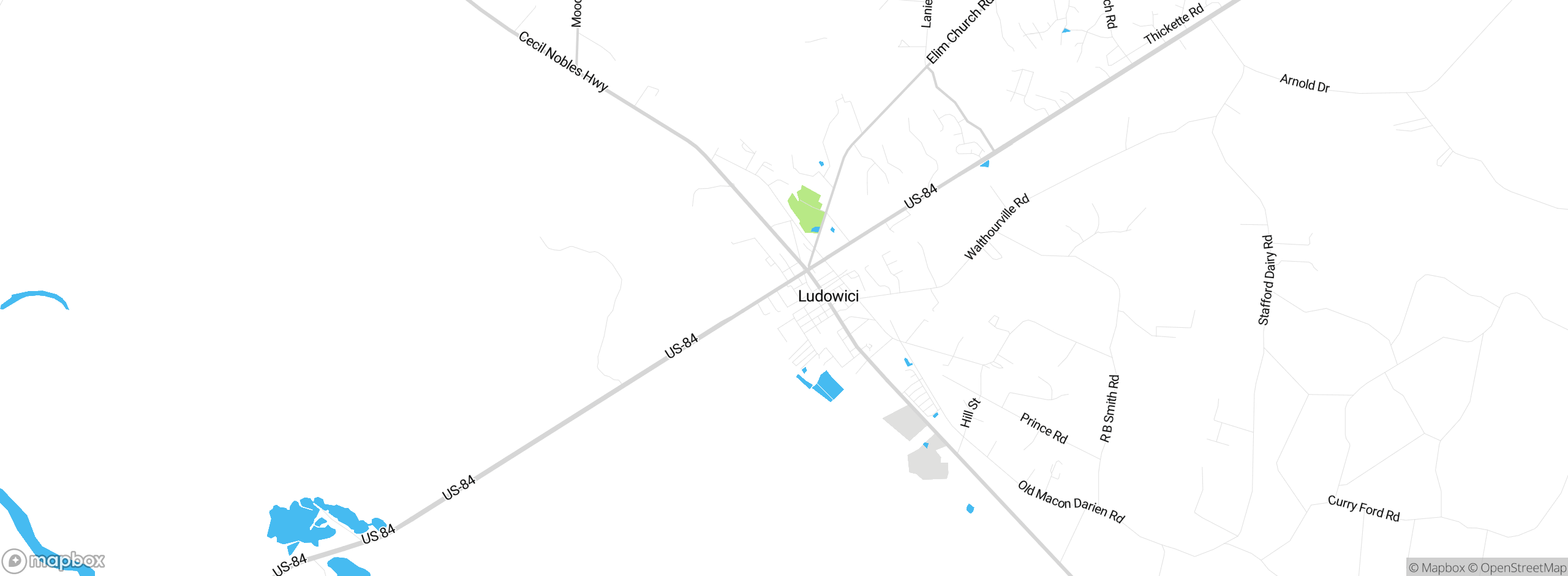 Map showing approximate location