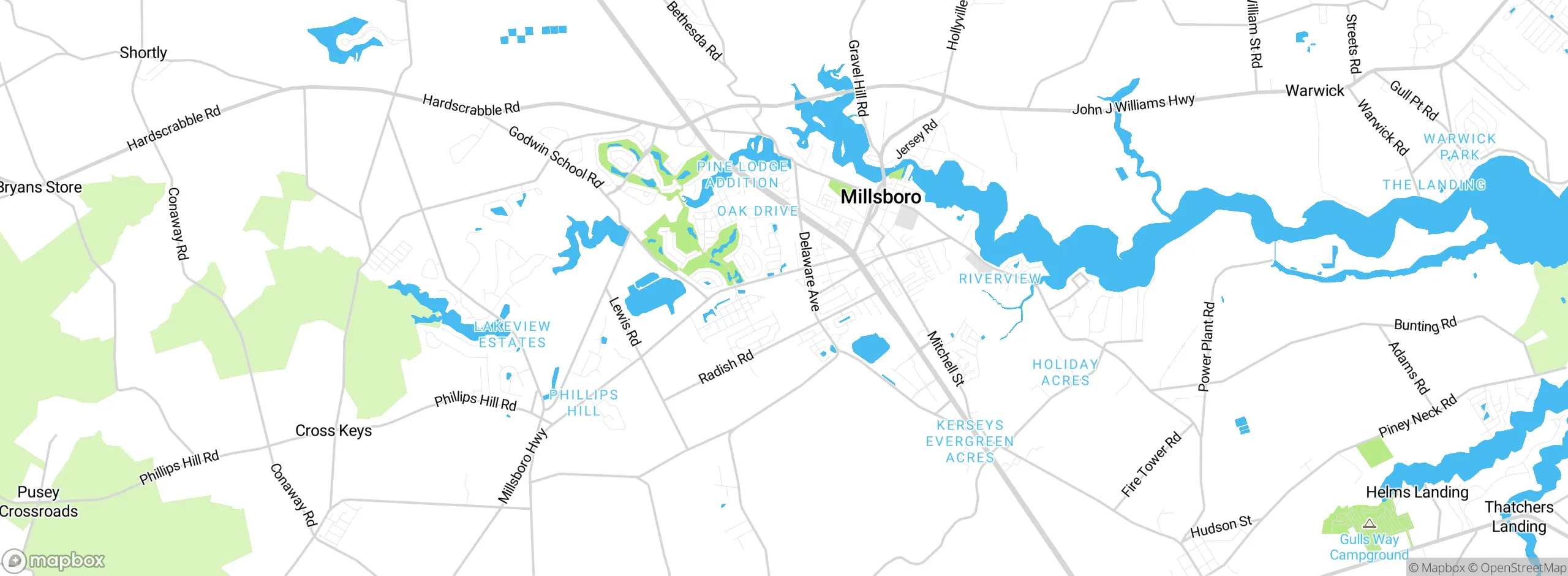 Map showing approximate location