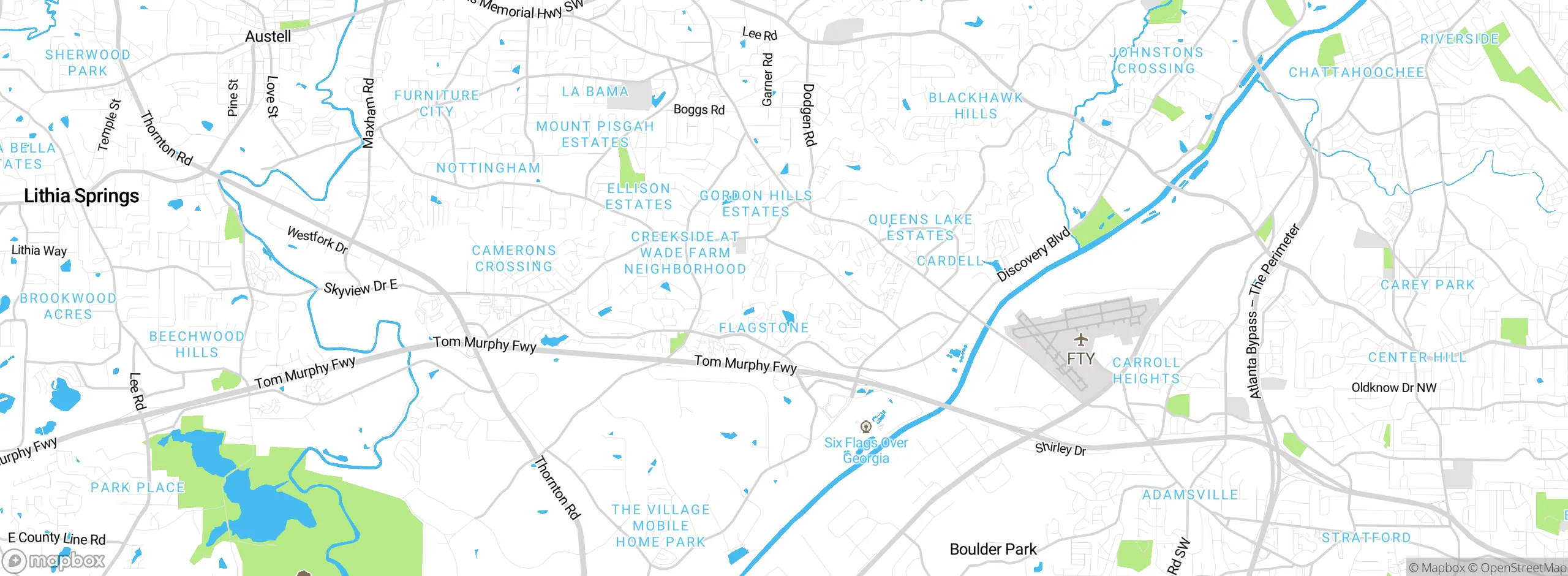 Map showing approximate location