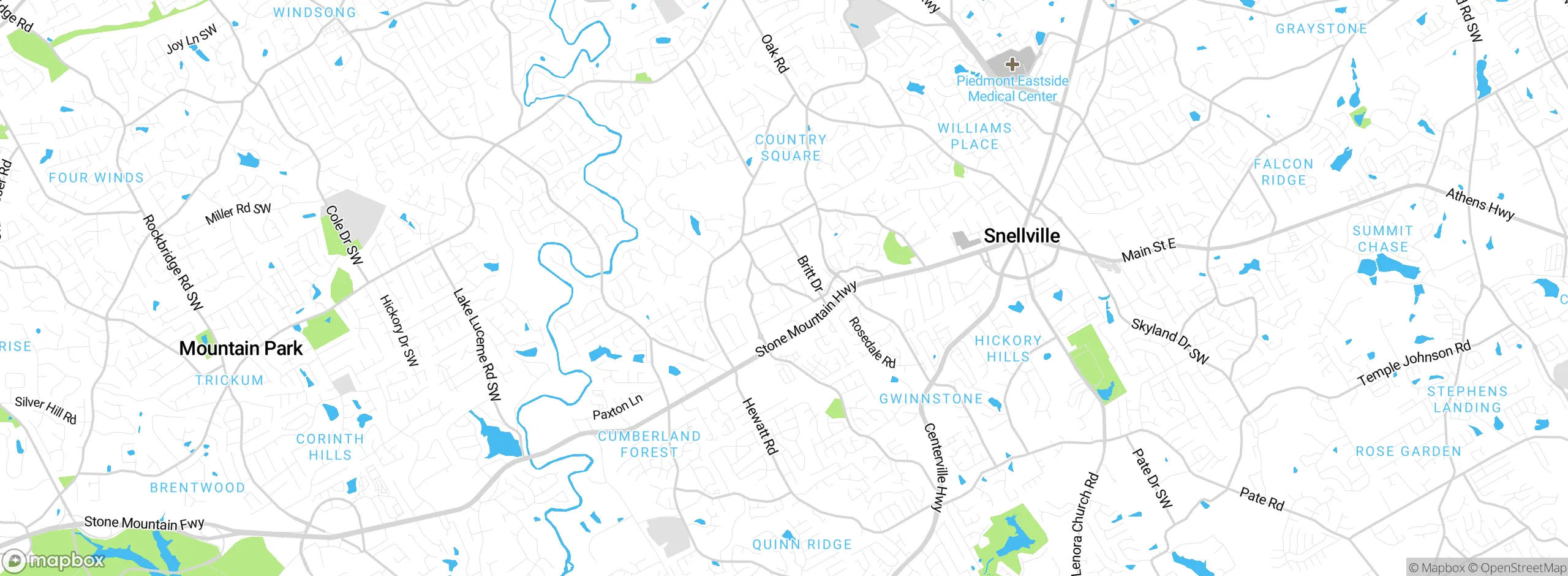 Map showing approximate location