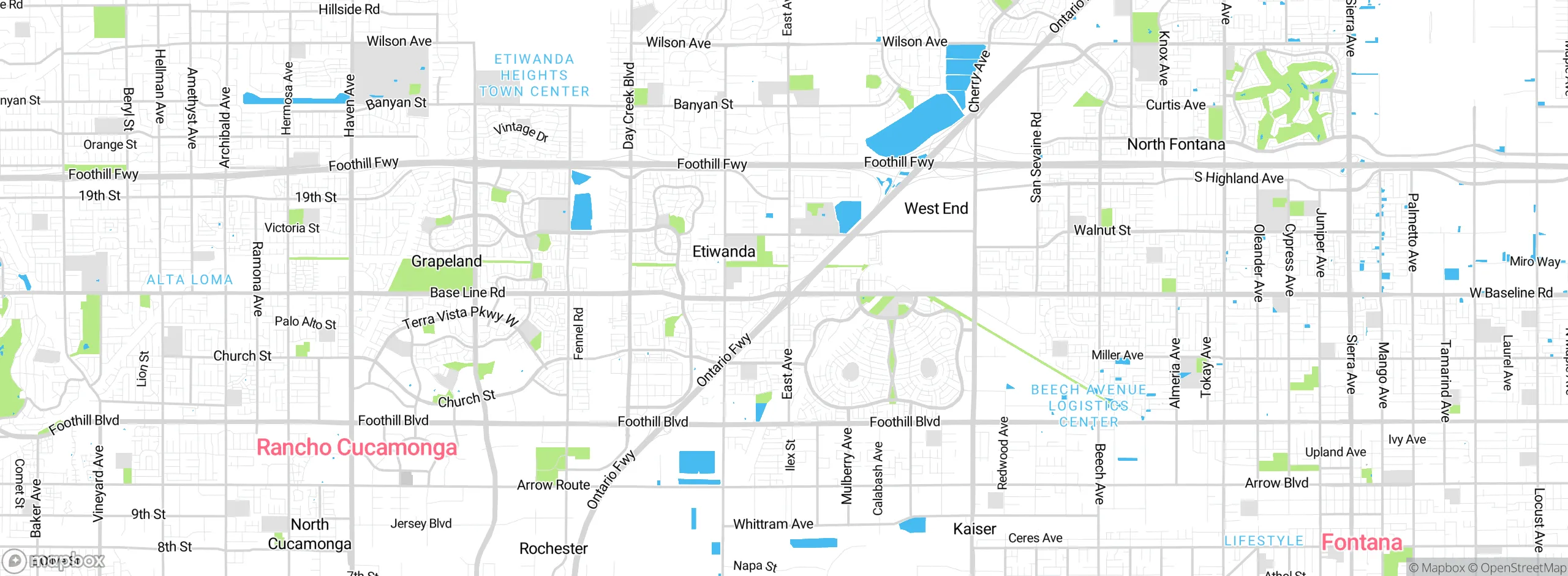 Map showing approximate location