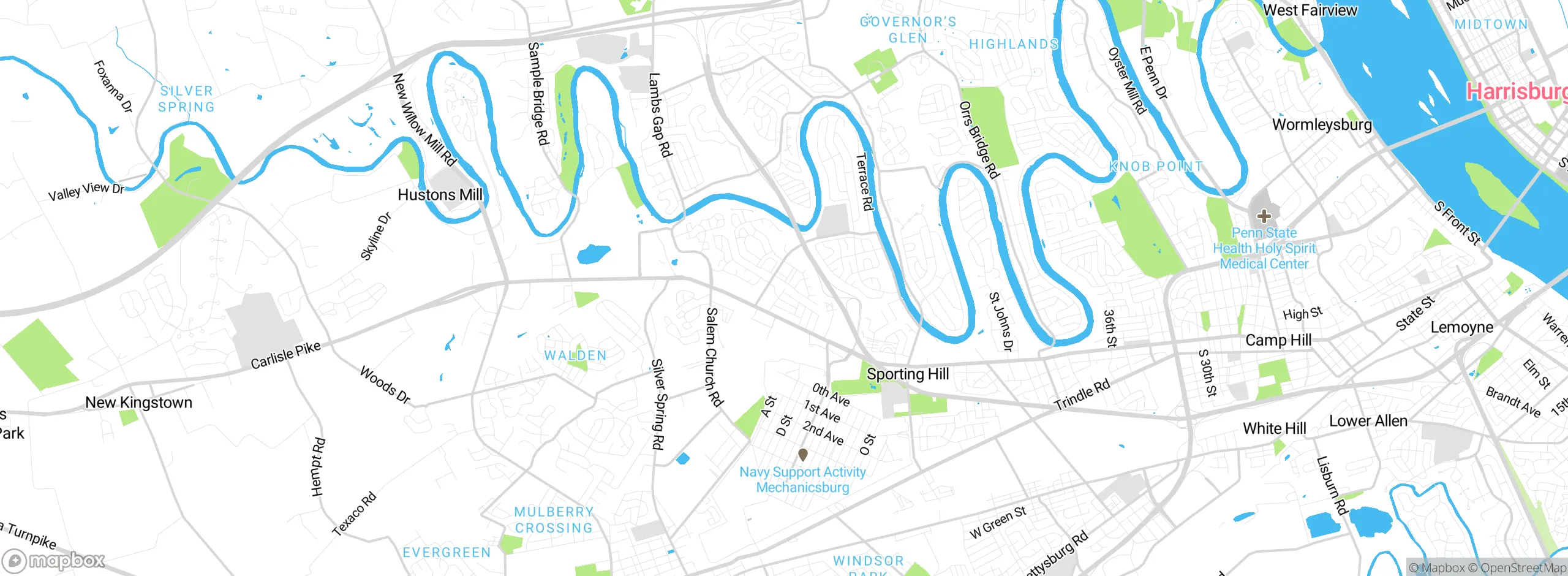Map showing approximate location