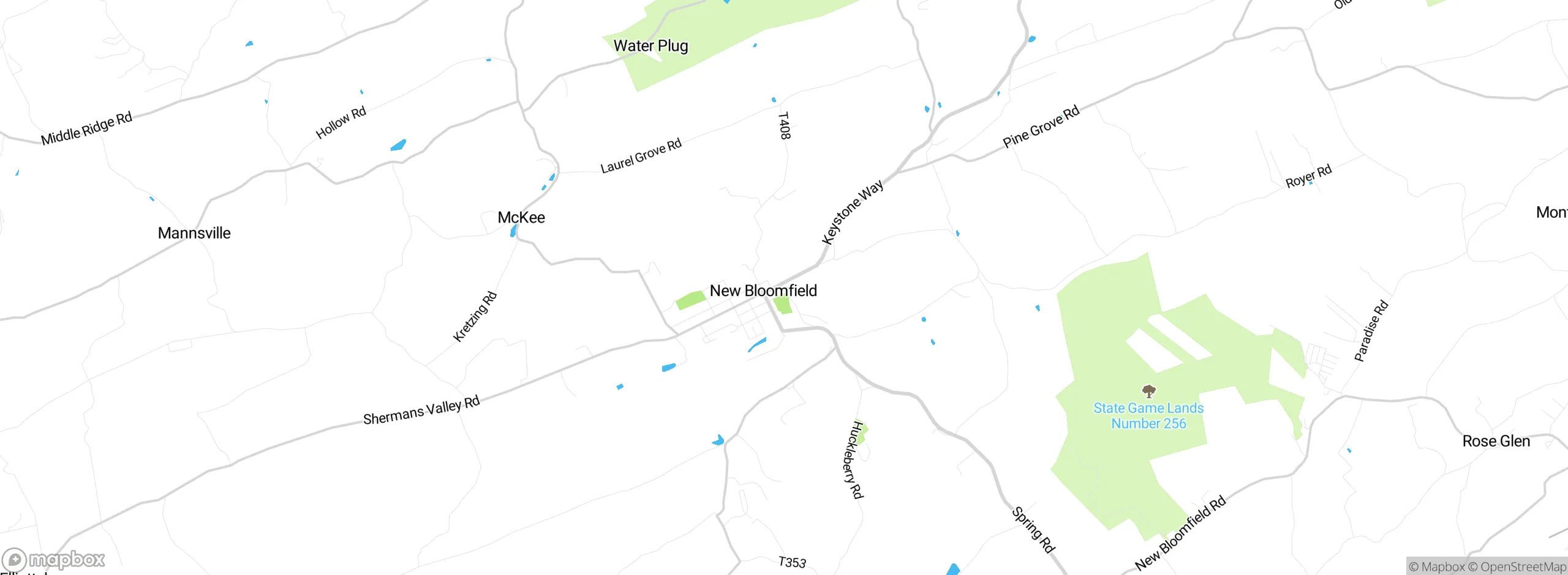 Map showing approximate location