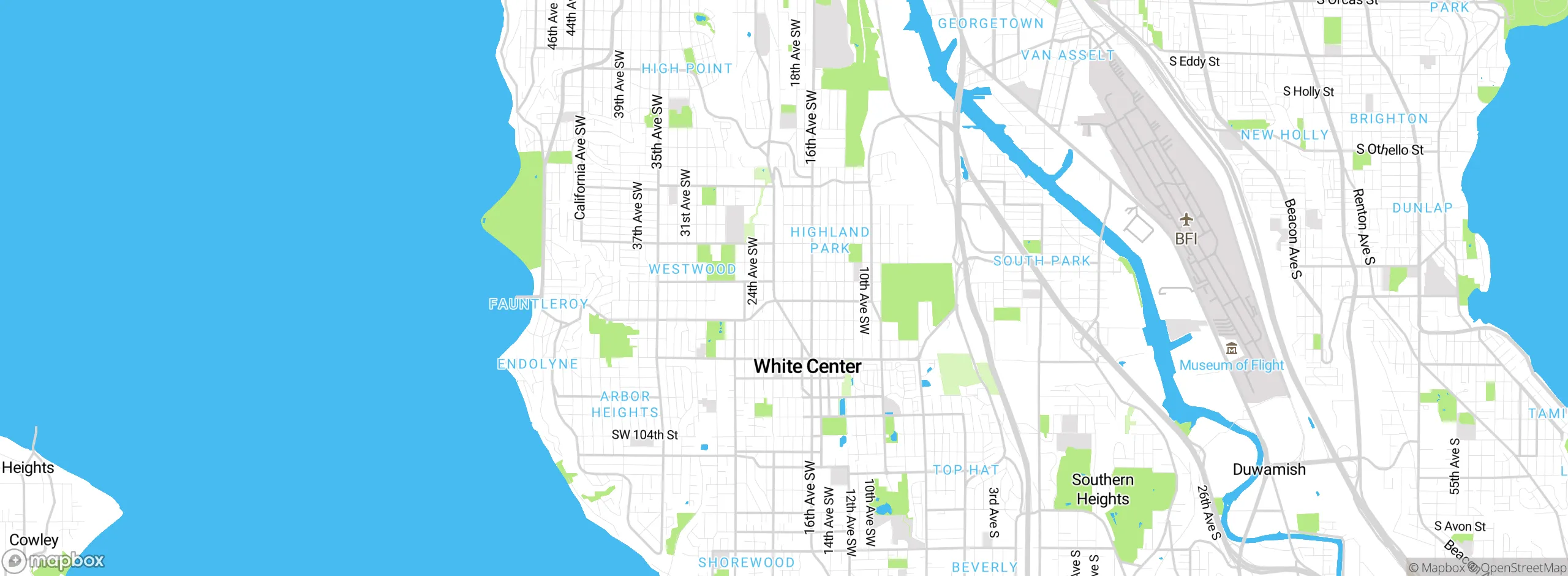 Map showing approximate location