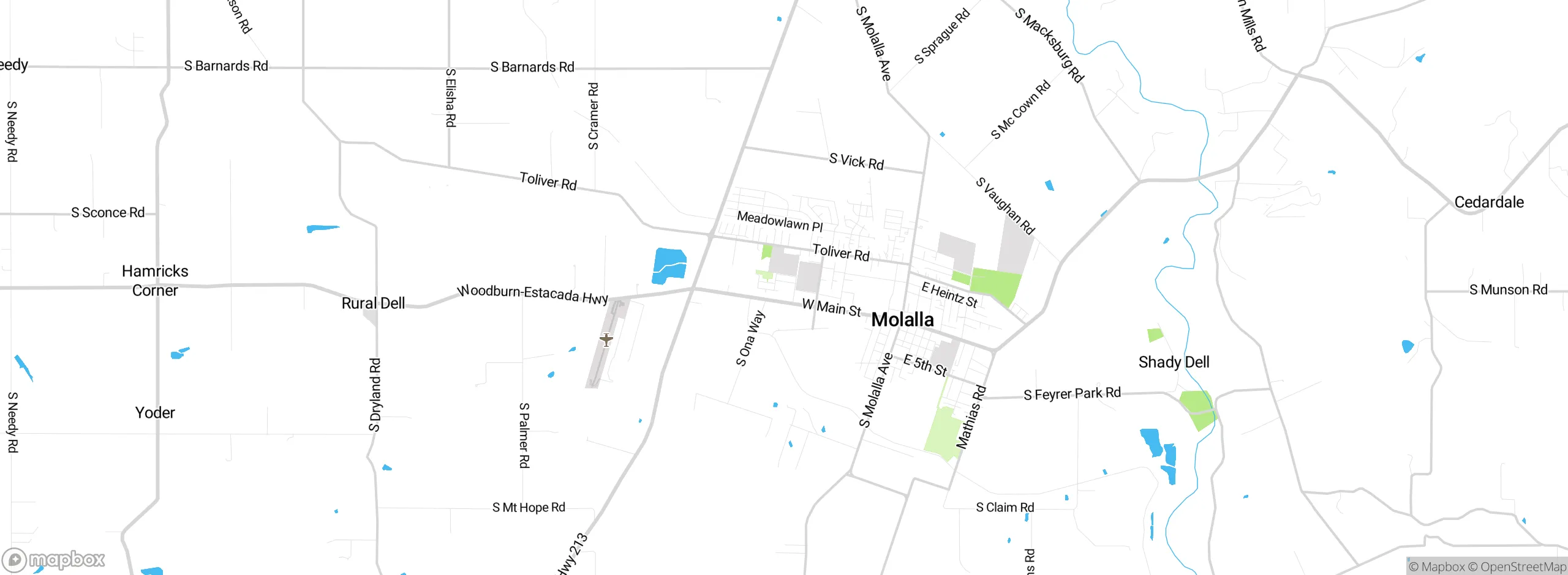 Map showing approximate location