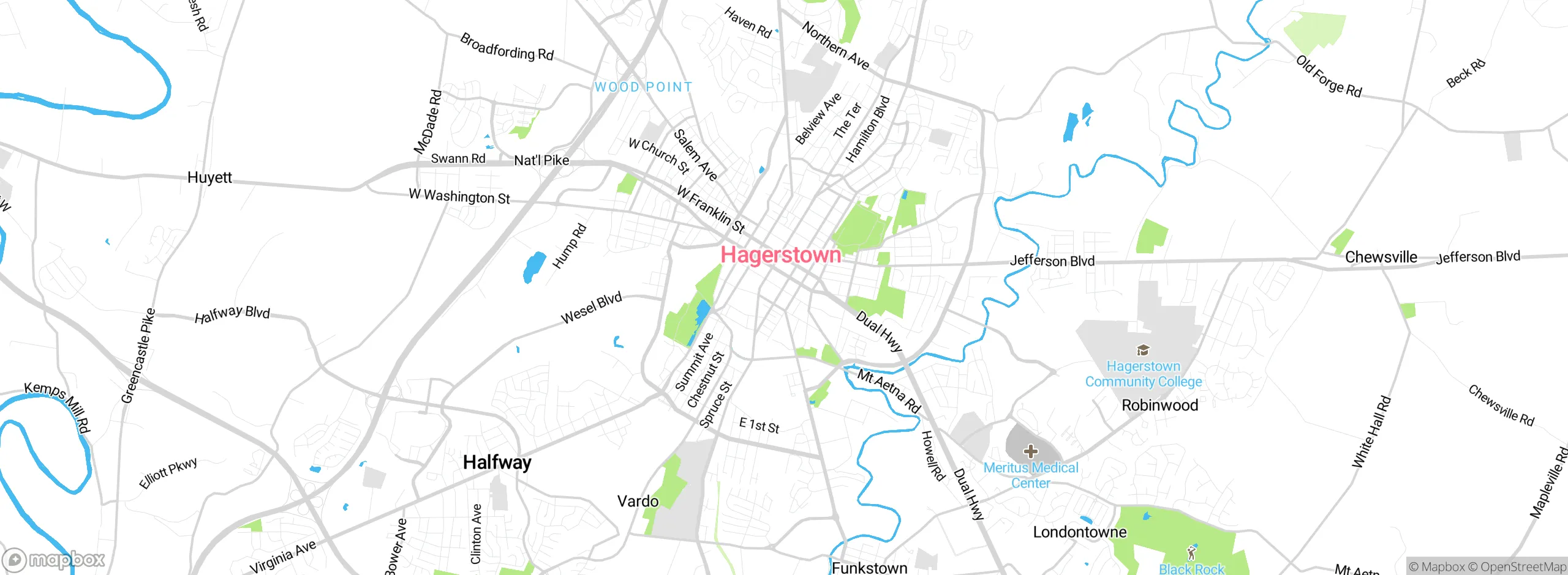 Map showing approximate location